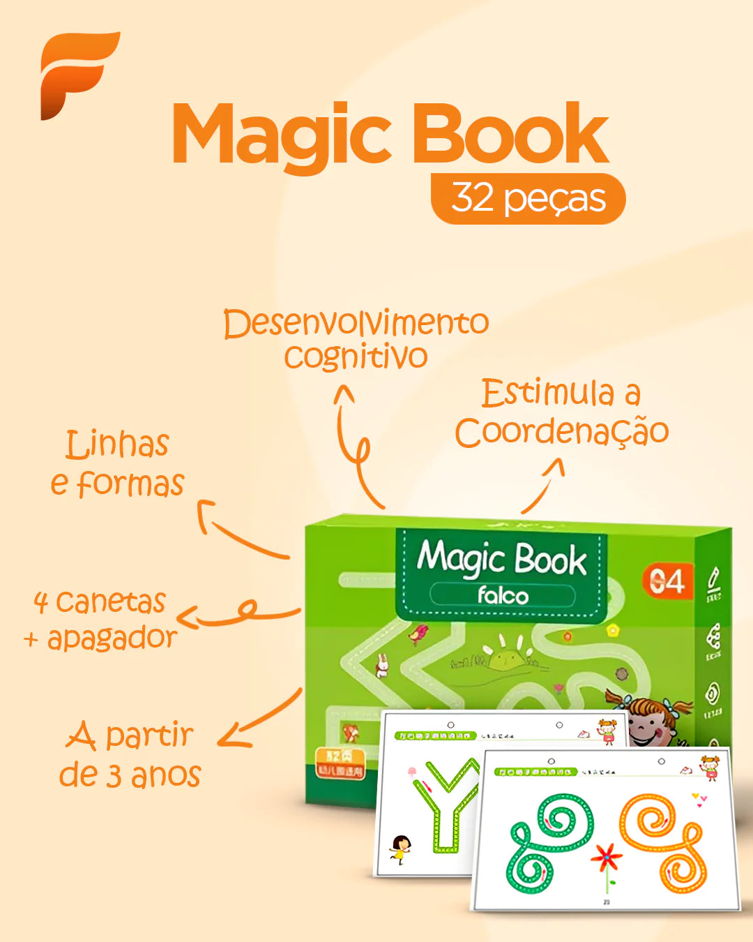 Caderno de Traço e Desenho Infantil - FRETE GRÁTIS