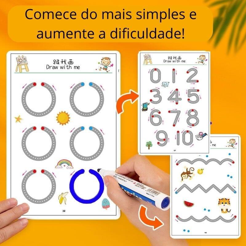 Caderno de Traço e Desenho Infantil - FRETE GRÁTIS