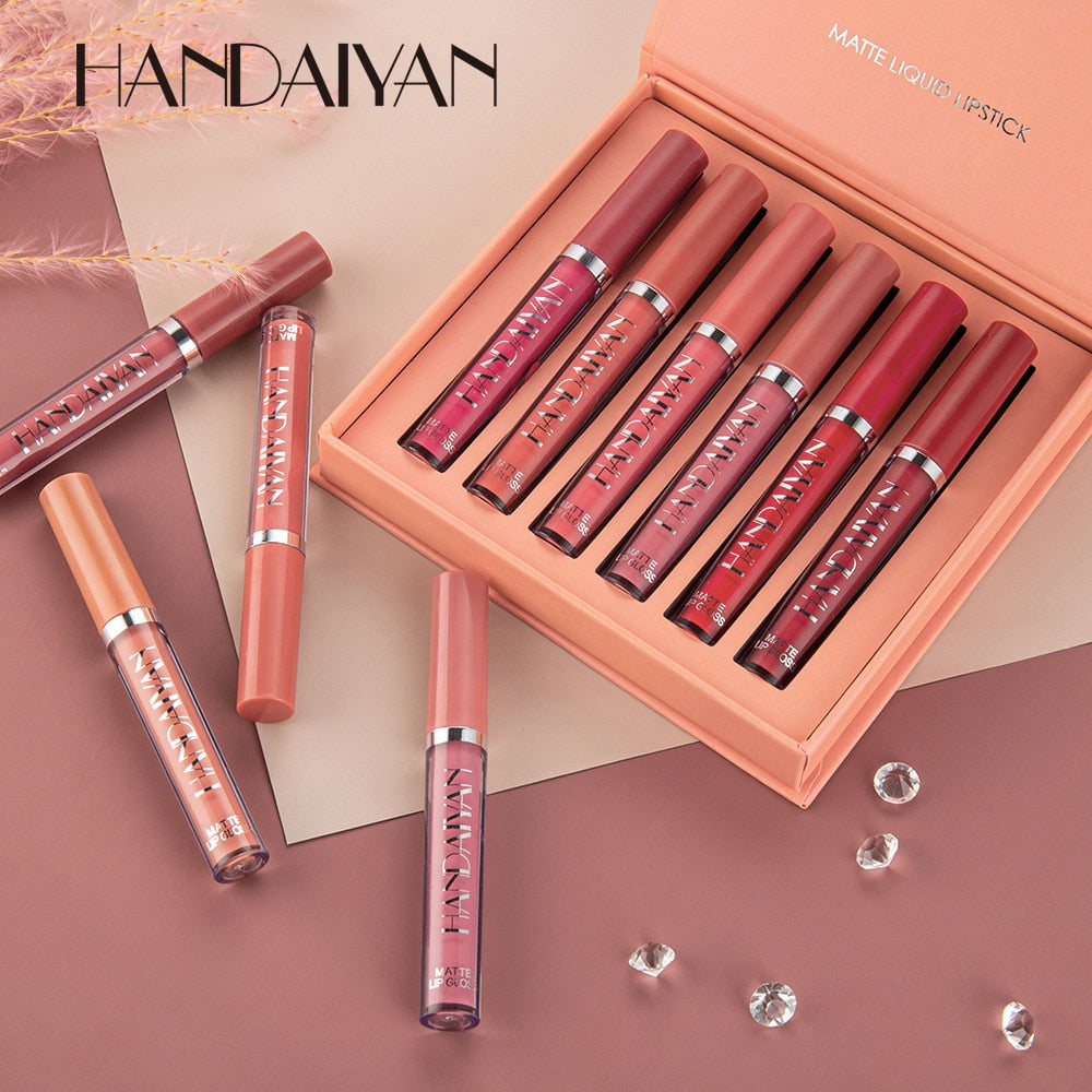 (LEVE 6 PAGUE 3) Kit Batons Matte Luxuary Handaiyan